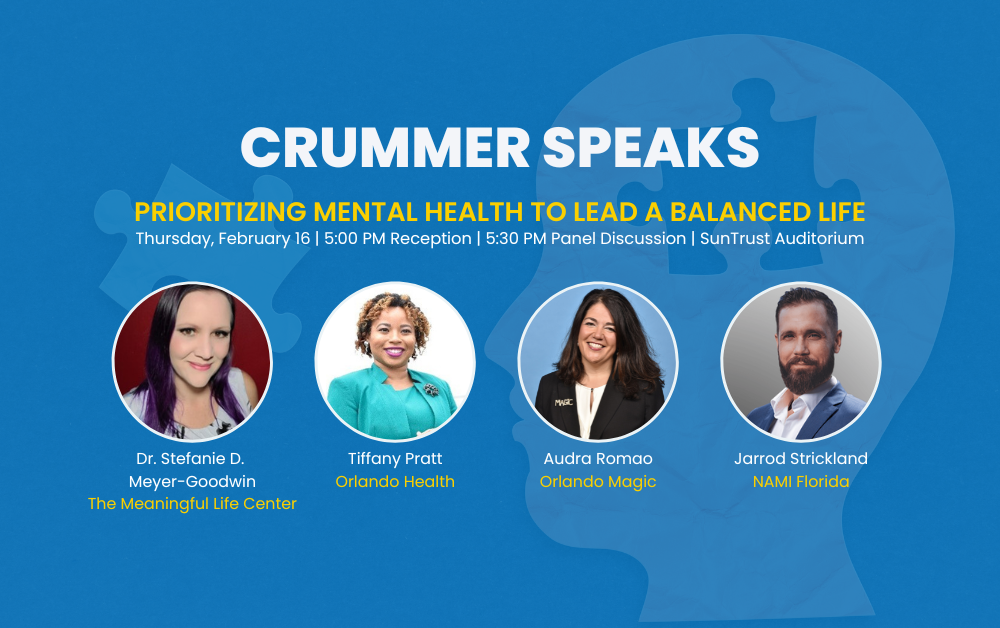 Crummer Speaks Prioritizing Mental Health