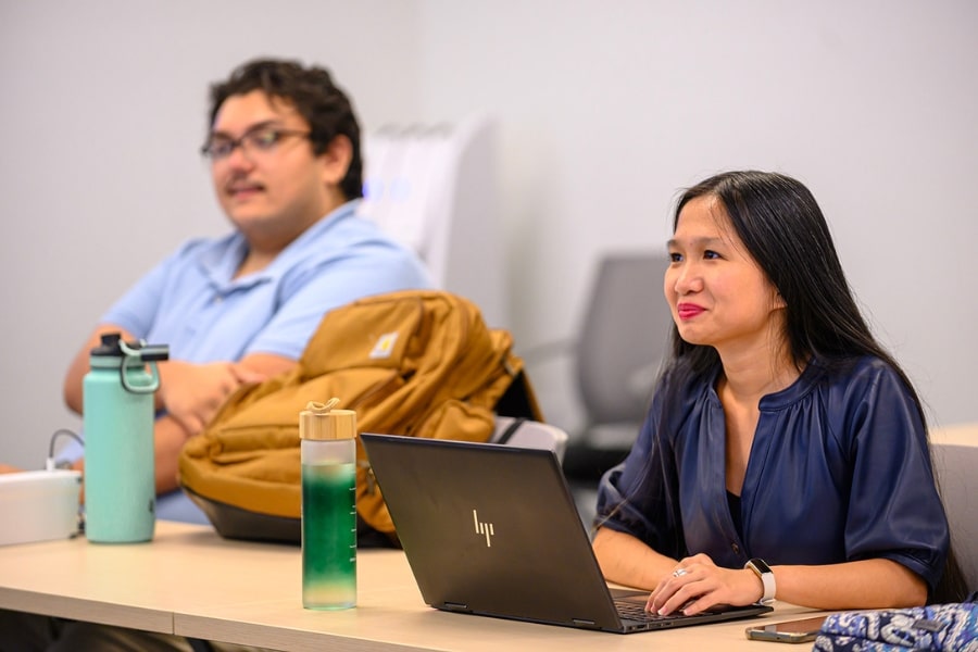 Crummer MBA students in class.