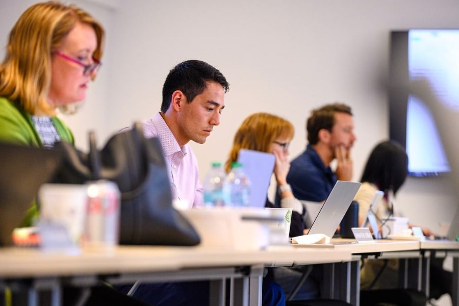 Crummer MBA students in a classroom