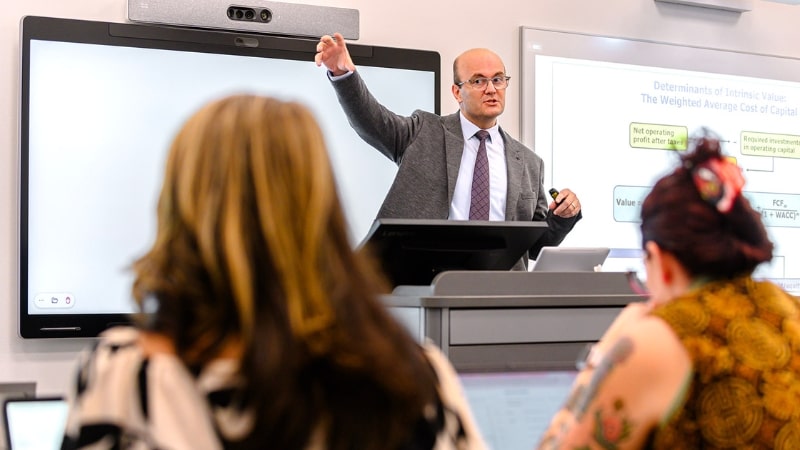 Dr. Koray Simsek Teaches an MBA Class